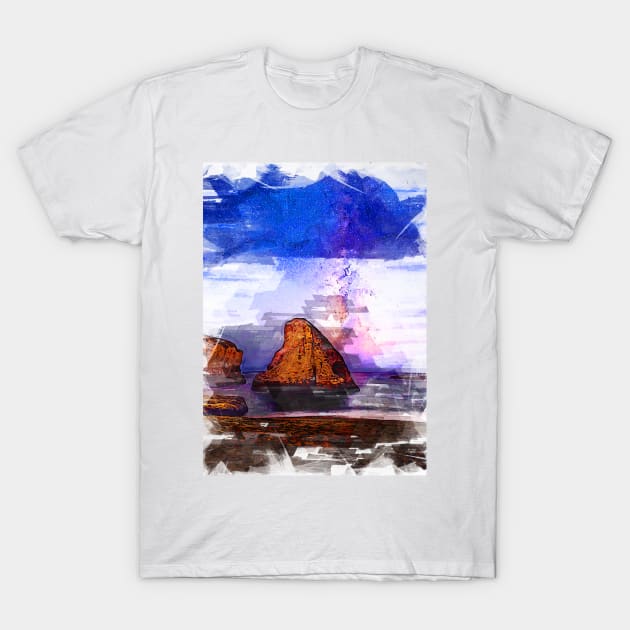 Milkyway Galaxy Space Night California. For Space & Astronomy Lovers. T-Shirt by ColortrixArt